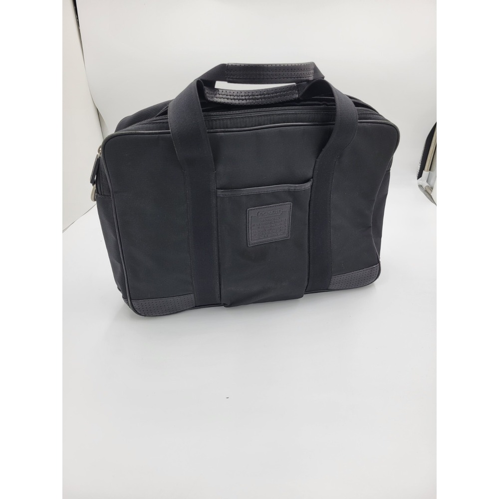 Coach Voyager Messenger Laptop Travel Commuter Bag Black - Picture 1 of 12
